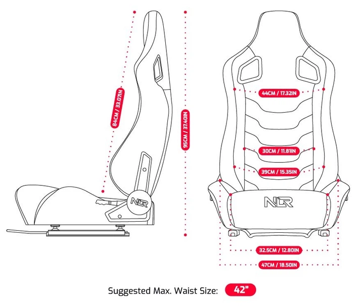 Fotel Next Level Racing ERS4 Elite Reclining PU Leather & Suede Edition NLR-E053  (9359668000701) - obraz 7