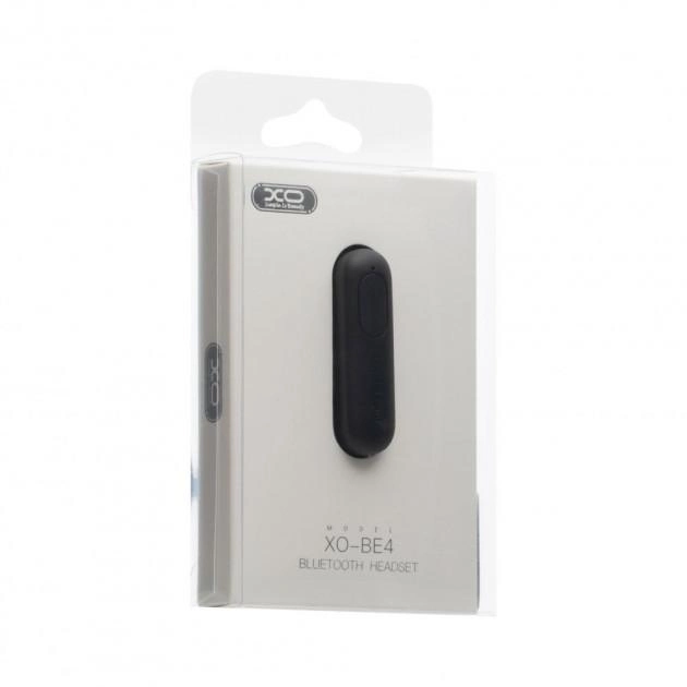 Bluetooth-гарнітура XO BE4 Bluetooth earphone Black - зображення 3