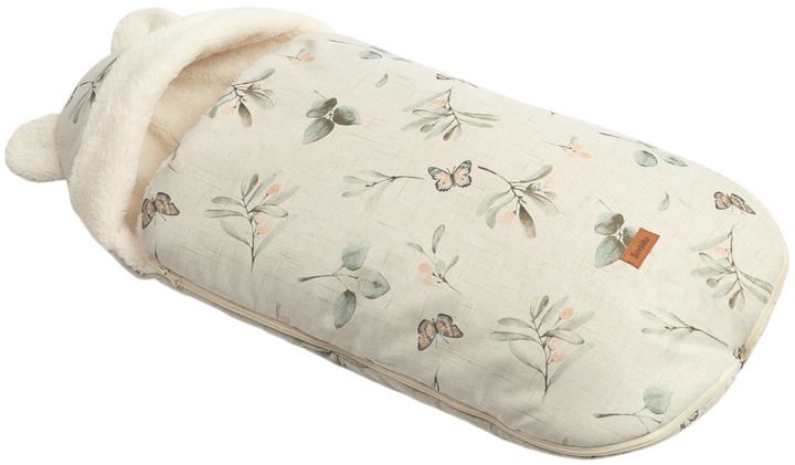 Śpiworek Sensillo Vintage do wózka lub fotelika oliwkowy z wzorem oliwka 43 × 80 cm (5908310396354) - obraz 2