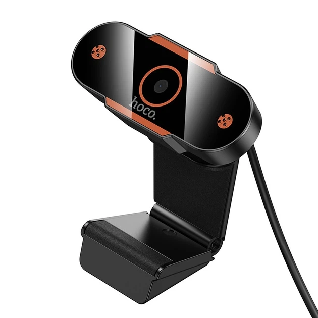 Комп'ютерна веб-камера HOCO D101 USB, 1.5 м, 720p Чорний - Фото 2 Комп'ютерна веб-камера HOCO D101 USB, 1.5 м, 720p Чорний - изображение 2