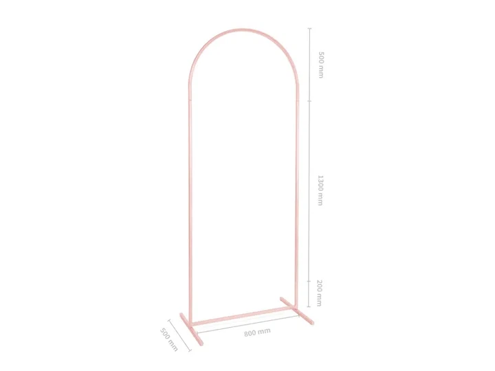 Стійка для фону PartyDeco арка 80 x 200 см Брудно-рожева SNT8-200-081BR (5904555066557) - зображення 2