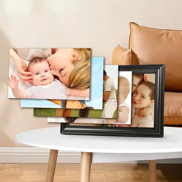 Цифрова фоторамка 10.1 дюйма 5V 2A Wi-Fi для фото та відео Frameo чорна - зображення 4