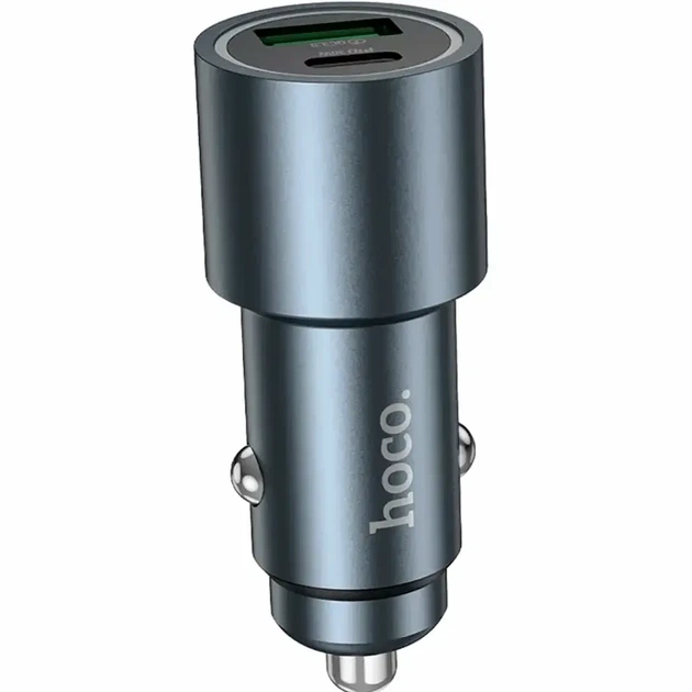 Автомобільний зарядний пристрій 48W з USB та Type-C LED індикатор чорний HOCO Z60 - Фото 4 Автомобільний зарядний пристрій 48W з USB та Type-C LED індикатор чорний HOCO Z60 - зображення 4