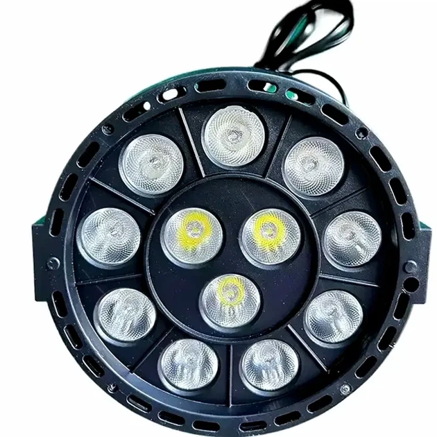 Светодиодный LED прожектор RGB 12LEDх1W 240V для сценического освещения черный - изображение 3