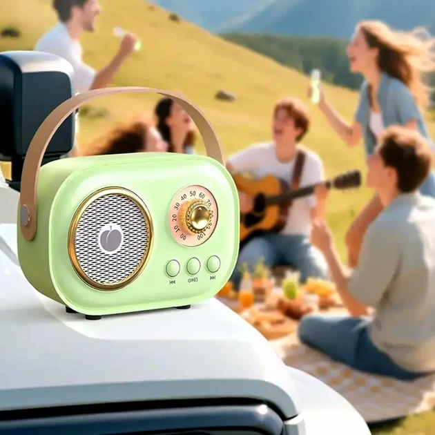 Детское караоке колонка с 2 микрофонами 3 Вт Bluetooth USB розовая для вечеринок и концертов - изображение 3