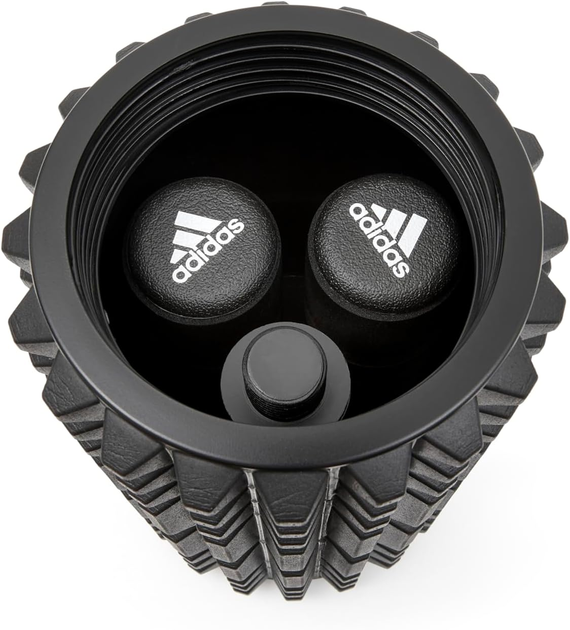 Ролик для пресса Adidas Ab Roller + пенопластовый валик – 2 в 1 для кора, массажа и восстановления (ADAC-11405) - изображение 5