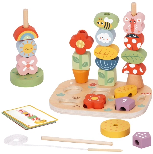 Набір розвиваючих іграшок Tooky Toy 5в1 Магічний сад Монтессорі (6976831553579) - зображення 2
