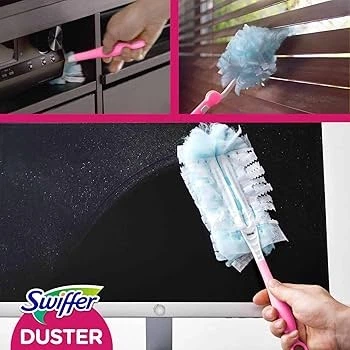 Щітка-магніт з 3 запасками від пилу для сухого прибирання Swiffer Duster Staubmagnet Kit Pink Limited Edition - зображення 4