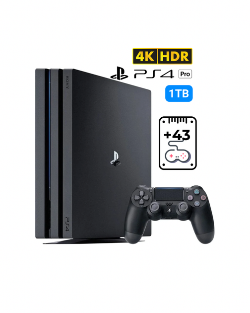 Игровая Приставка Playstation 4 Pro 1TB Black (9.00-12.52) +43 игры Б/У - Фото 1 Игровая Приставка Playstation 4 Pro 1TB Black (9.00-12.52) +43 игры Б/У - изображение 1
