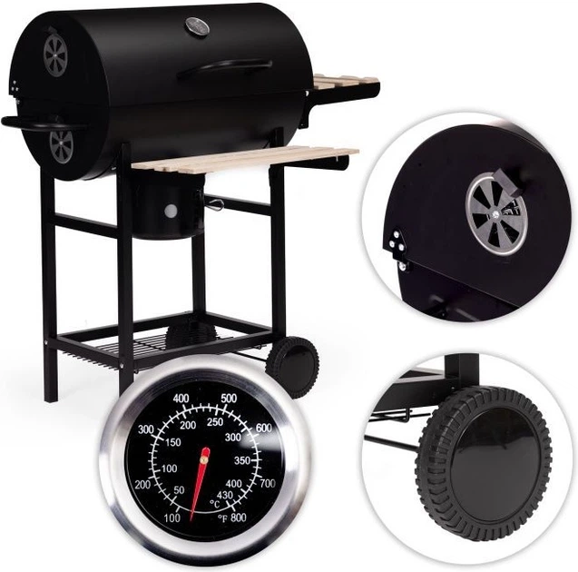 Grill węglowy ModernHome by Multistore RIL-SK27A (5905817010387) - obraz 8
