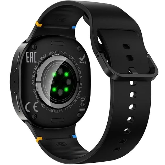 Смарт-годинник Hoco Y43 Amoled Smart sports watch (call version) Black - изображение 2