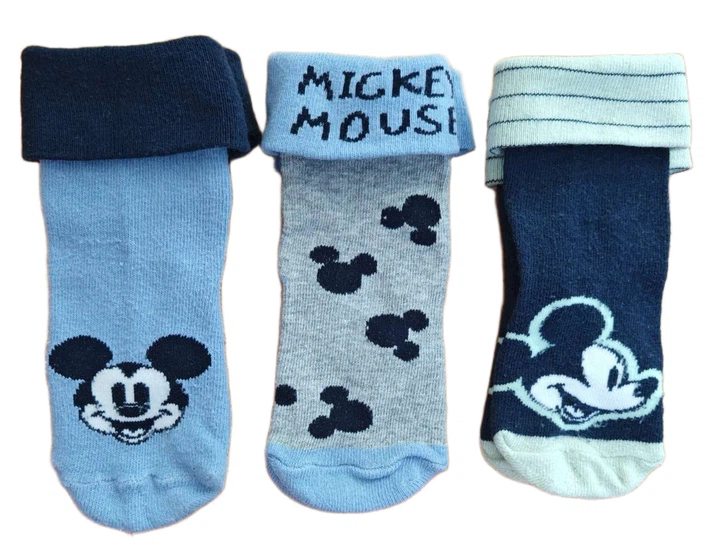 Шкарпетки набір 3 пари для хлопчика Disney Mickey Mouse 464491 15,16,17,18 Різнобарвний - зображення 3