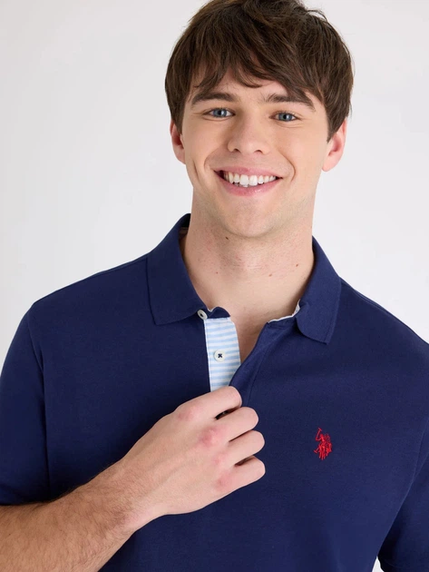 Поло длинное мужское U.S. Polo Assn 11Q0072-9800A(Classic Navy) 2XL Темно-синее (786662639672) - Фото 3 Поло длинное мужское U.S. Polo Assn 11Q0072-9800A(Classic Navy) 2XL Темно-синее (786662639672) - изображение 3