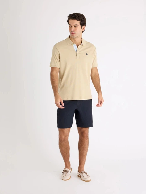 Поло довге чоловіче U.S. Polo Assn 11Q0072-9800A (RAW KHAKI) M Хакі (786662639955) - зображення 4