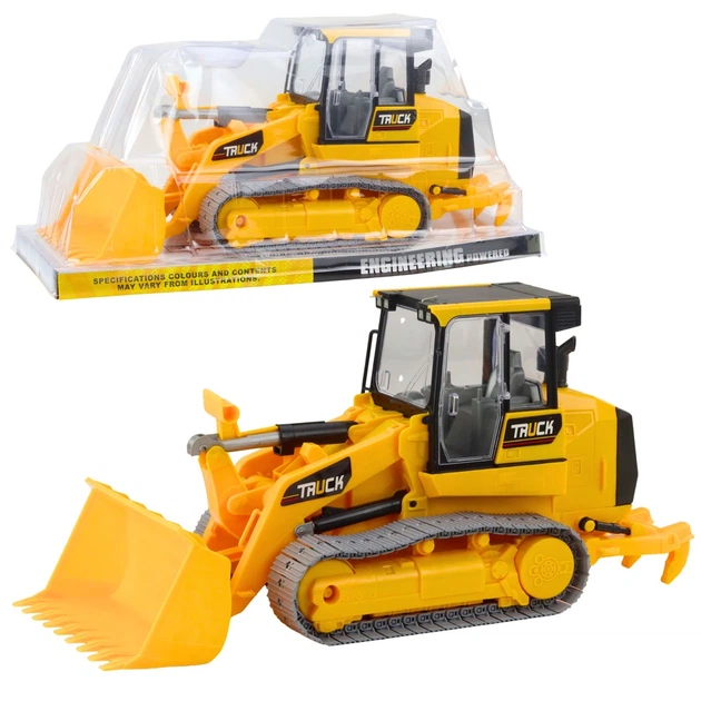 Zabawka LEAN Toys Spychacz Gąsienicowy — Pojazd Budowlany z Ruchomą Łyżką (5905991058335) - obraz 3
