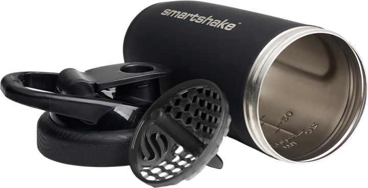 Shaker SmartShake Reforce Stainless Steel 900 ml Black (7350057185599) - obraz 2