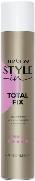 Lakier do włosów Inebrya Style-In Total Fix Ekstra mocne utrwalenie 500 ml (8008277000411) - Zdjęcie 1 Lakier do włosów Inebrya Style-In Total Fix Ekstra mocne utrwalenie 500 ml (8008277000411) - obraz 1