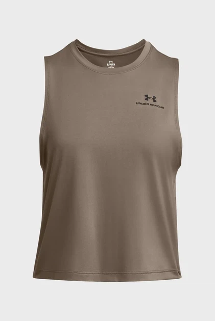 Жіночий коричневий топ Vanish Energy Crop Tank Under Armour L 1383654-200 - зображення 3