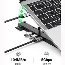 Док-станция UGREEN CM359 USB-C to 2*USB3.0+HDMI+SD+TF Card Reader Docking Station (80551) - Фото 3 Док-станция UGREEN CM359 USB-C to 2*USB3.0+HDMI+SD+TF Card Reader Docking Station (80551) - изображение 3