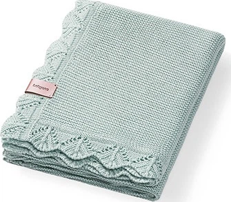 Дитячий плед Babyono бамбуковий шавлієвий 75 x 100 см (5901435418116) - зображення 2