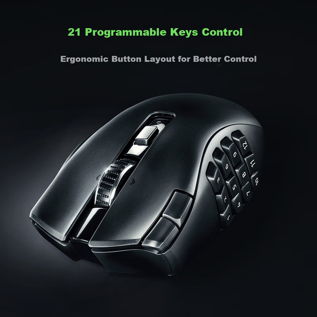 Миша Razer Naga V2 HyperSpeed Wireless/USB Black - зображення 4