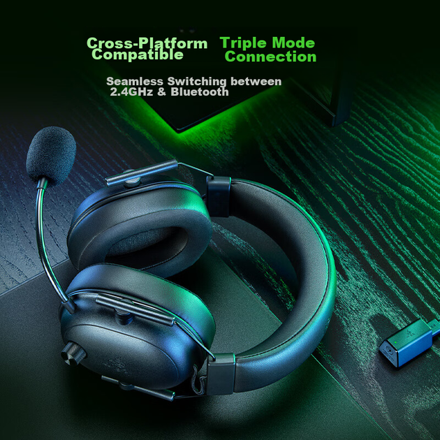 Навушники Razer BlackShark V2 X HyperSpeed Black - Фото 6 Навушники Razer BlackShark V2 X HyperSpeed Black - зображення 6
