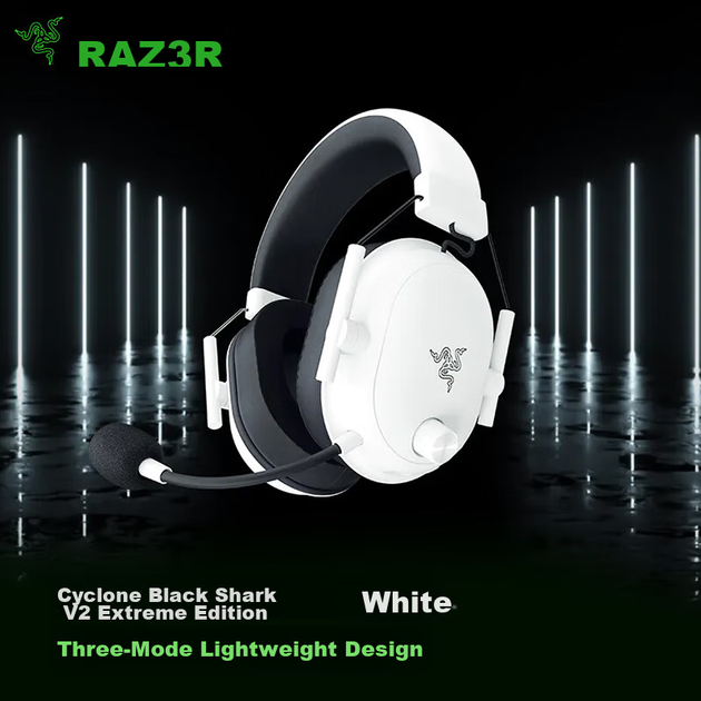 Наушники Razer BlackShark V2 X HyperSpeed White - Фото 6 Наушники Razer BlackShark V2 X HyperSpeed White - изображение 6