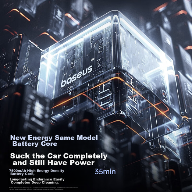 Автомобільний пилосос Baseus A5 130 W 7500 mAh - зображення 9