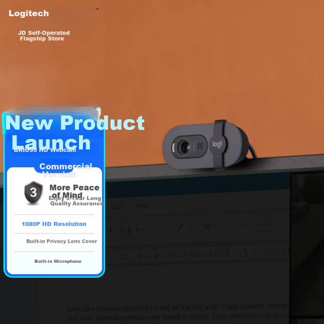 Веб-камера Logitech Brio 95 Full HD (1920x1080) Business Edition с микрофоном Black - изображение 8