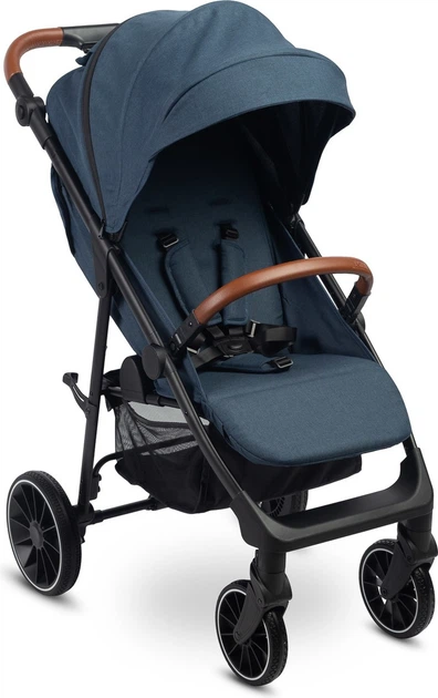 Wózek spacerowy Caretero Elma Lekki niebieski jeansowy 86 x 56 x 110 cm (5908310397207) - obraz 3