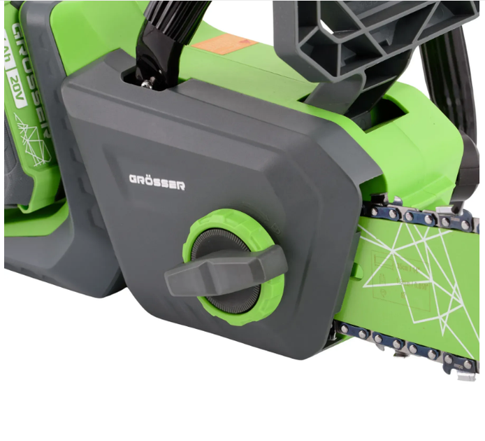 Акумуляторна ланцюгова пила Grosser GCS 142HS Пила на акумуляторі ланцюгова Портативна ланцюгова пила Електропила - зображення 2
