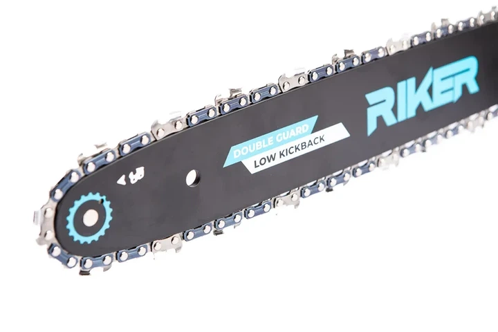 Акумуляторна ланцюгова пила RIKER RCS 40/16NK 40В (20+20), шина 16″ (405 мм), безщіткова, 20 м/с (каркас) - Фото 4 Акумуляторна ланцюгова пила RIKER RCS 40/16NK 40В (20+20), шина 16″ (405 мм), безщіткова, 20 м/с (каркас) - зображення 4