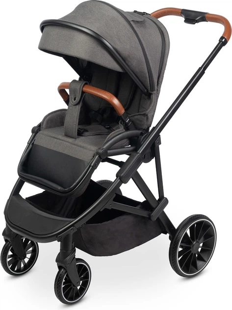 Візок прогулянковий Caretero Ratio темно-сірий 93 x 59 x 113 см (5908310397214) - зображення 2