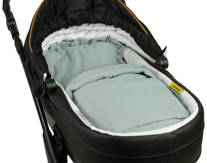 Komplet do wózka Sensillo Muslin poduszka + koc khaki (5908310395494) - obraz 3
