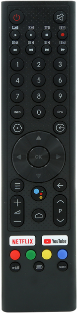 Пульт з мікрофоном для Smart TV GRUNHELM GT9ND32GA (Voice Control) - Фото 1 Пульт з мікрофоном для Smart TV GRUNHELM GT9ND32GA (Voice Control) - зображення 1
