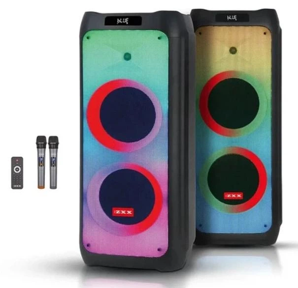 Аккумуляторная акустическая колонка ZXX-5590 с Bluetooth 2 микрофона и пульт 100 Вт - изображение 6