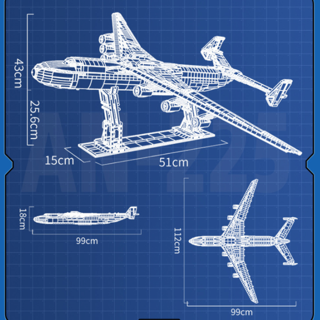 Конструктор JIE-STAR 57014: Літак Ан-225 «Мрія» - зображення 3