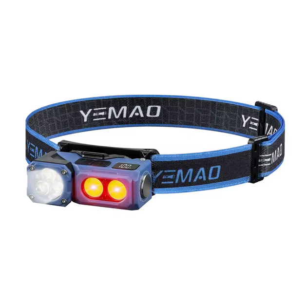 Налобний ліхтарик акумуляторний (білий+червоний) з магнітом YEMAO YM-T615 (см11870) - зображення 4