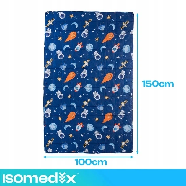 Отягощенное одеяло ISOMEDIX 26897 4 кг 150×100 см — антистрессовый вес-одеяло для сна - изображение 3