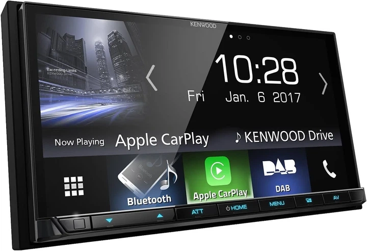 Автомагнитола KENWOOD DMX7017DABS / 7" / Сенсорная / Apple CarPlay / Android Auto / Bluetooth / GPS / USB / DAB+ / 2DIN b6 - Б/У - изображение 2