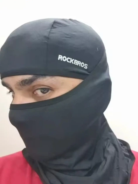 Балаклава RockBros LF7162-1 чорная унисекс - Фото 7 Балаклава RockBros LF7162-1 чорная унисекс - изображение 7