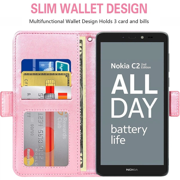 Чехол-книжка для Nokia C2 2nd Edition "Asuwish" - изображение 2