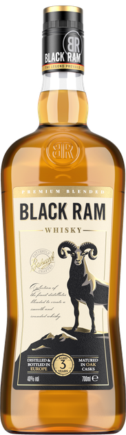 Виски Black Ram 0.7 л 40% (3800032070302) - Фото 1 Виски Black Ram 0.7 л 40% (3800032070302) - изображение 1