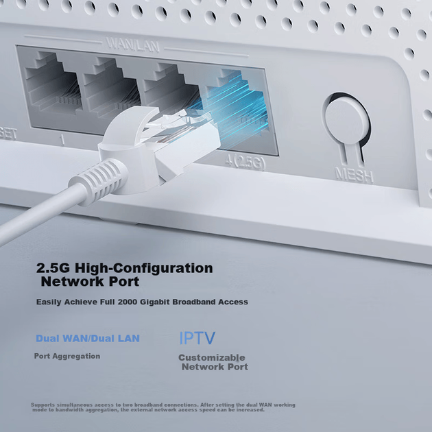Маршрутизатор Xiaomi BE5000 Wi-Fi 7 5000 Mbps Ethernet 2.5G - зображення 7