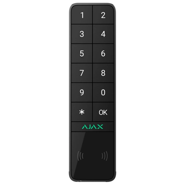 Бездротова клавіатура Ajax KeyPad Outdoor Jeweller (8EU) ASP black - Фото 1 Бездротова клавіатура Ajax KeyPad Outdoor Jeweller (8EU) ASP black - изображение 1