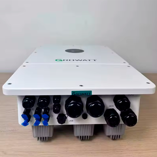 Гібридний інвертор 3-фазний Growatt WIT 10K-XHU 10kW 150-850V 2 MPPT АКБ 120-800V OLED дисплей WiFi IP66 White - зображення 2