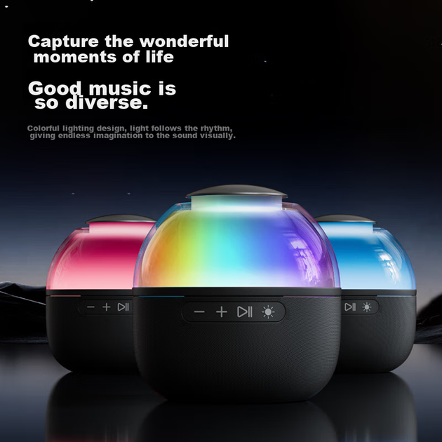 Комп'ютерні колонки PHILIPS TAS2009, настільна Bluetooth-колонка, міні-сабвуфер для дому, високоякісний звук, підсвічування, бездротова міні-колонка для перегляду телевізора, стильний чорний колір. - Фото 3 Комп'ютерні колонки PHILIPS TAS2009, настільна Bluetooth-колонка, міні-сабвуфер для дому, високоякісний звук, підсвічування, бездротова міні-колонка для перегляду телевізора, стильний чорний колір. - зображення 3
