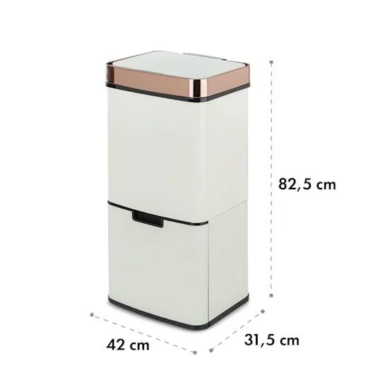Бак для сміття сенсорний KLARSTEIN Royal Trash Rose Gold (10035364) - зображення 11