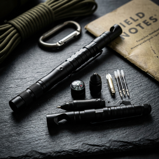 Багатофункціональна ручка VHG P-15 Black (з набором інструментів) - Фото 3 Багатофункціональна ручка VHG P-15 Black (з набором інструментів) - изображение 3