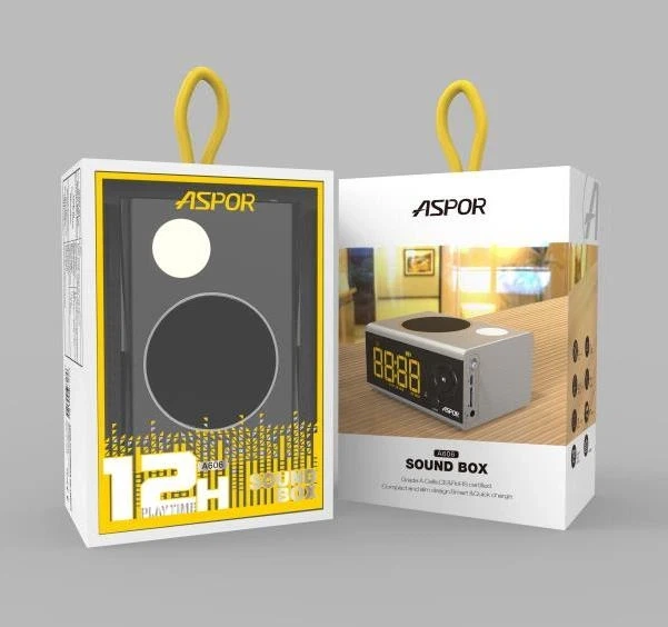 Bluetooth колонка Aspor A659 горізонтальна- срібло - Фото 4 Bluetooth колонка Aspor A659 горізонтальна- срібло - зображення 4